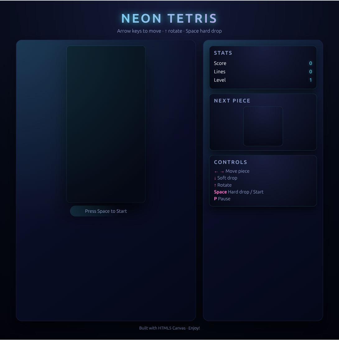 Tetris screenshot